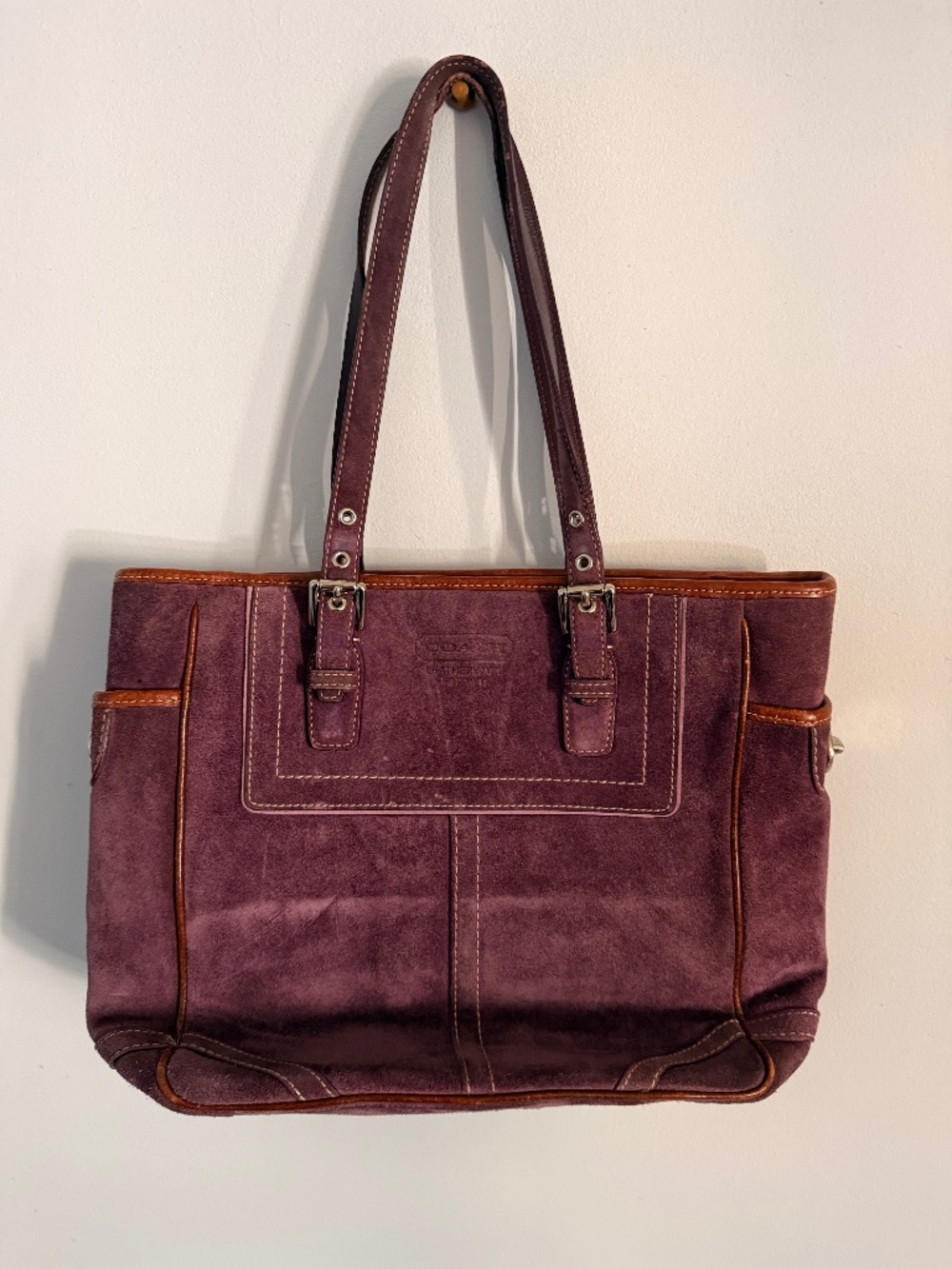 Coach Purple Shoulder Women's Handbag
